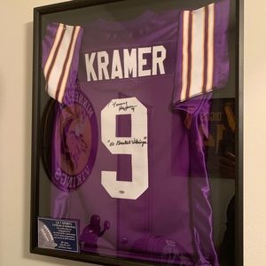 MINT LEGEND SIGNED MINVIKINGS TOP 50 TOMMY KRAMER